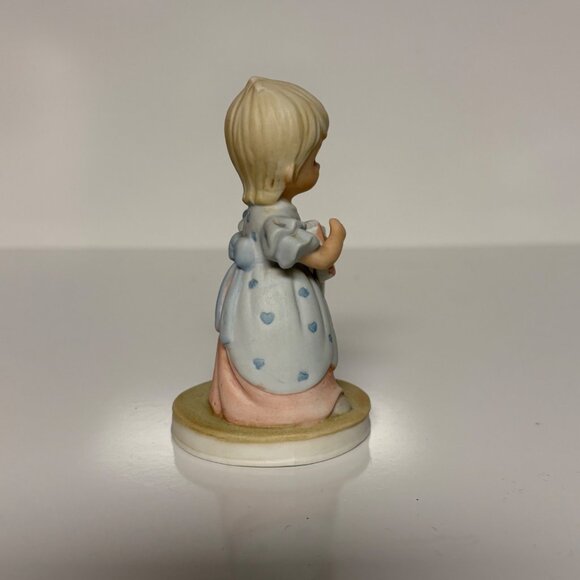 Lefton Christopher Collection Birthday Girl #7 Blonde 1982 Porcelain #03448 - Picture 3 of 7